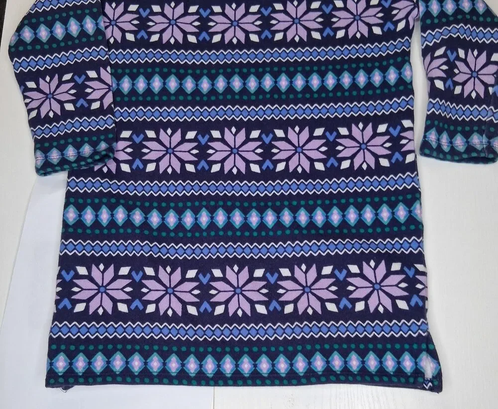 Gymboree Girl Dress Ice Dancer Fair Isle Shift Dress S (5-6)